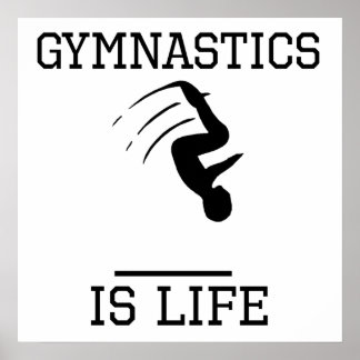 Poster La gymnastique est la vie