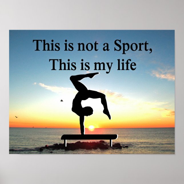 POSTER LA GYMNASTIQUE EST MA VIE (Devant)
