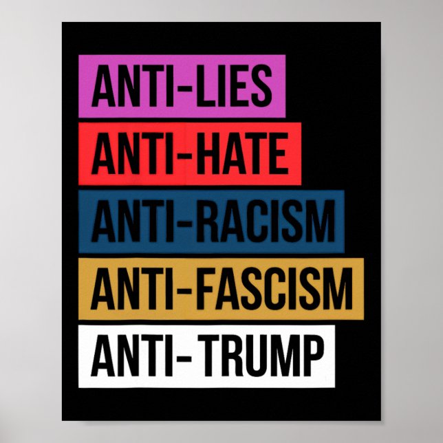 Poster La Haine Mentionne Le Racisme Le fascisme Résiste  (Devant)