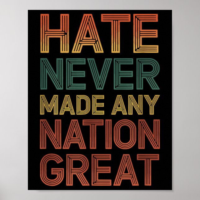 Poster La haine n'a jamais fait de nation un grand anti-T (Devant)