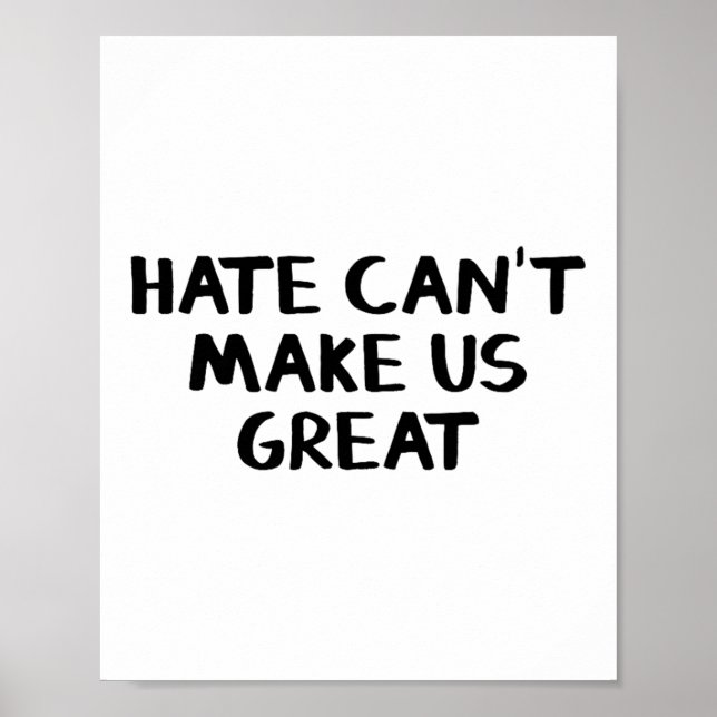 Poster La haine ne peut pas nous faire une super prime (Devant)