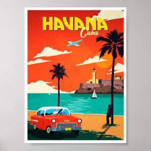 Poster La Havane vintage Cuba