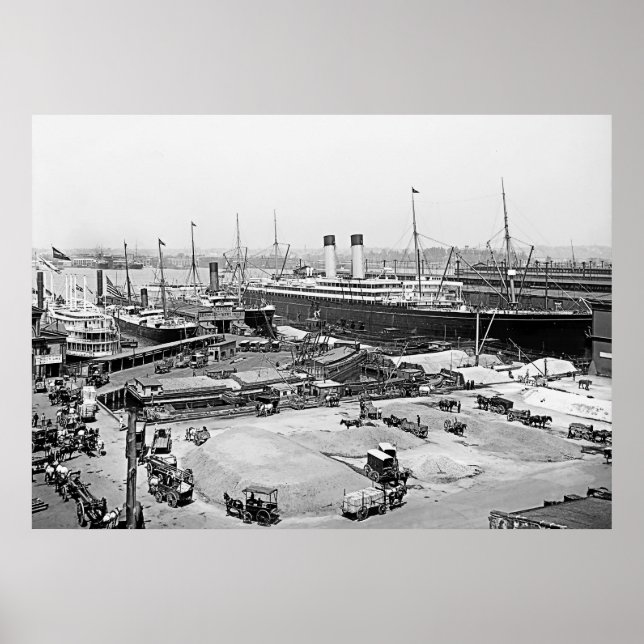 Poster La jetée de la ligne White Star (Devant)