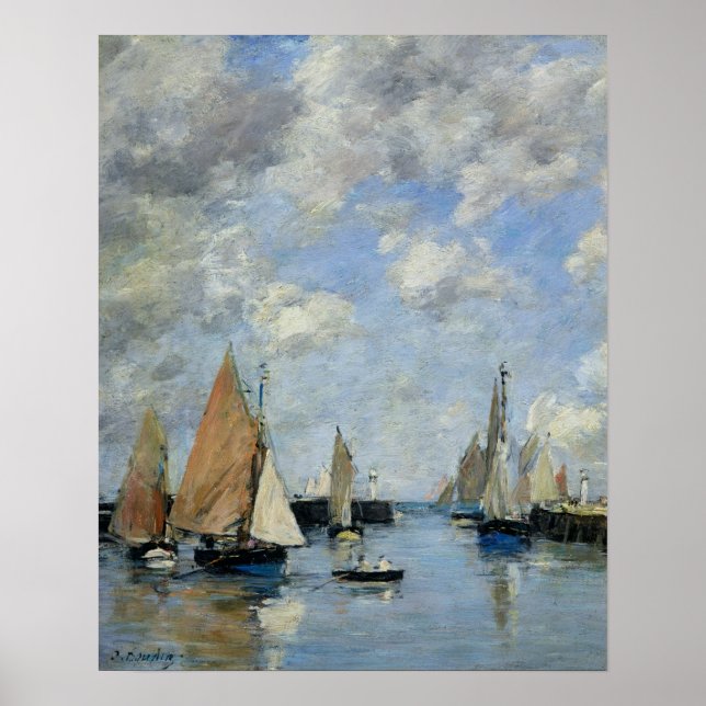 Poster La Jetty à High Tide, Trouville (Devant)