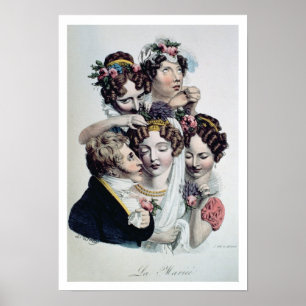 Poster La jeune mariée, c.1820 (litho)