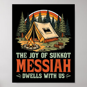 Poster La Joie De Souccot Le Messie Demeure Avec Nous Ho