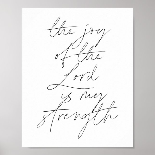 Poster La joie du Seigneur est ma force Script (Devant)