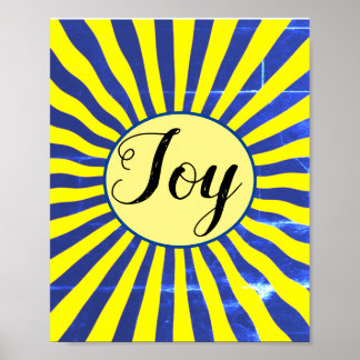 Poster La Joie du Seigneur Fruit de l'Esprit Rayons Solai
