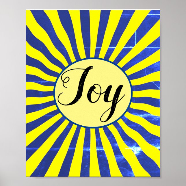 Poster La Joie du Seigneur Fruit de l'Esprit Rayons Solai (Devant)
