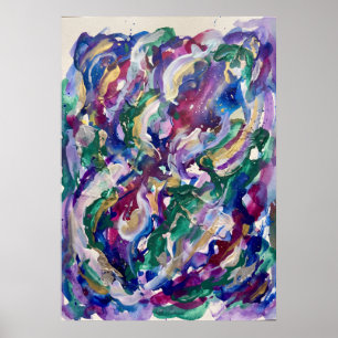 Poster La Joie Sauvage de l'Art de Mur de Couleur de l'Es