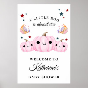 Poster La Jolie Citrouille Est En Route   Baby shower d'H