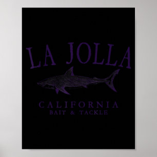 Poster La Jolla Californie vintage plum art pêche