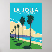 La Jolla Californie Voyage Art Vintage