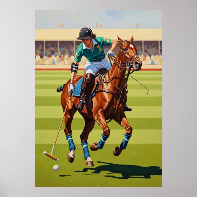 Poster LA JOUEUSE DE POLO (Le Joueur Polo) - Original Ar (Devant)