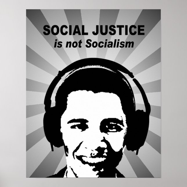 Poster La justice sociale n'est pas le socialisme (Devant)