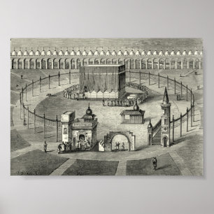 Poster La Kaaba, La Mecque, XIXe siècle