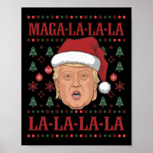 Poster La La Donald Trump Potus 47 Mauvais Noël 2