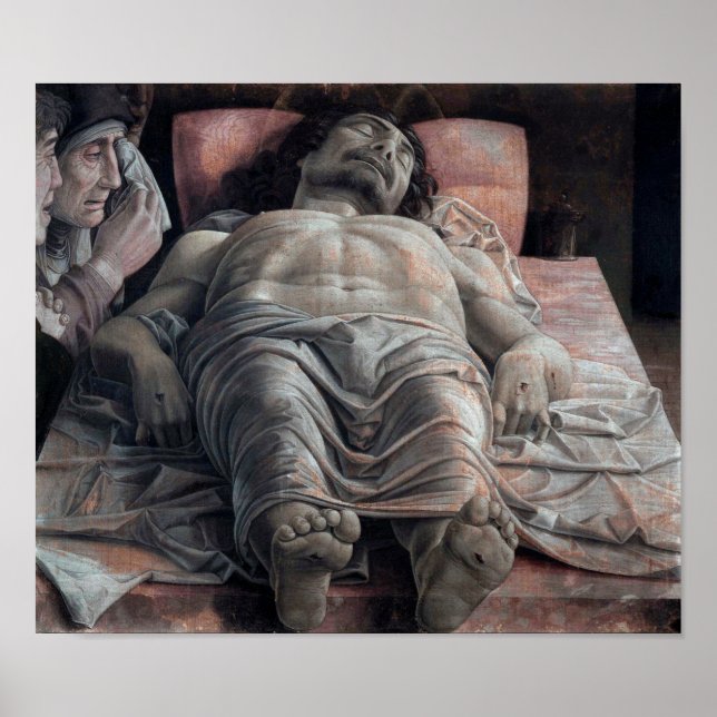 Poster La lamentation sur le Christ mort, Mantegna (Devant)
