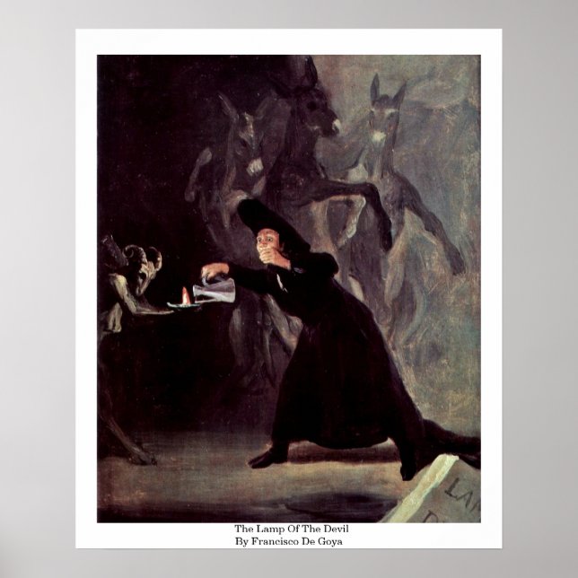 Poster La Lampe Du Diable De Francisco De Goya (Devant)