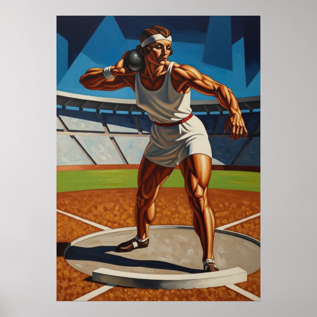 POSTER LA LANCEUSE DE POIDS (Devant)