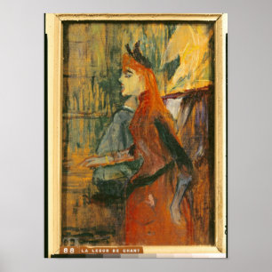 Poster La leçon de chant, 1882