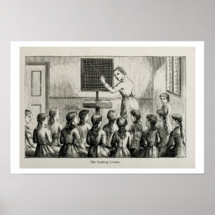 Poster 'La leçon de marquage', illustration tirée de 'Un 