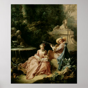Poster La leçon de musique, 1749