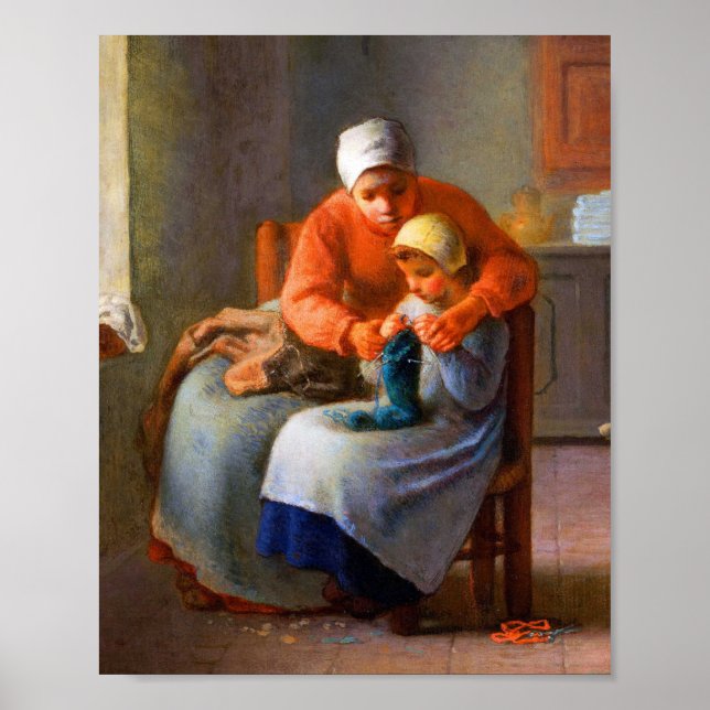 Poster La leçon de tricot artistique de Jean-François Mil (Devant)