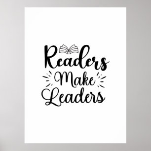 Poster La lecture d'art fait des lecteurs des leaders