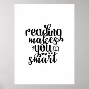 Poster La Lecture De L'Art Vous Rend Intelligent