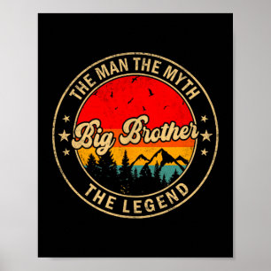 Poster La légende mythique de Big Brother Vintage