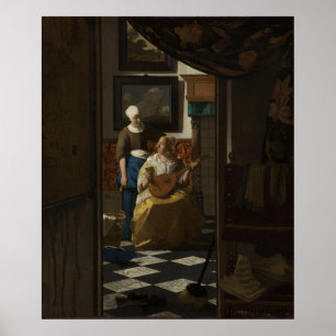 Poster La lettre d'amour — Vermeer (Rijksmuseum)