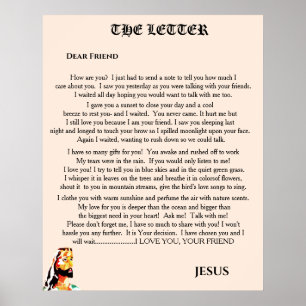 POSTER LA LETTRE DE JÉSUS
