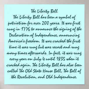 Poster La liberté Bell