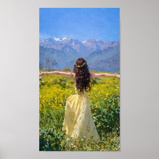 Poster La liberté en fleurs