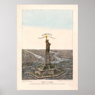 Poster La liberté illumine le monde   Charles Magnus