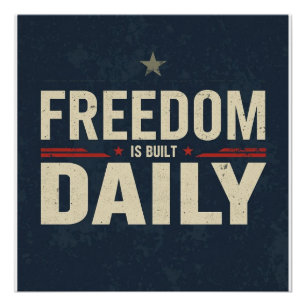 Poster La liberté se construit au quotidien   Discipline 