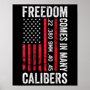 Poster La liberté se décline en plusieurs calibres - Drôl