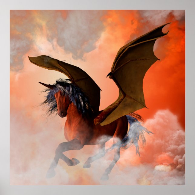 Poster La licorne noire (Devant)