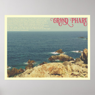 Poster La ligne de côte de la plage du Grand Phare Jijel,