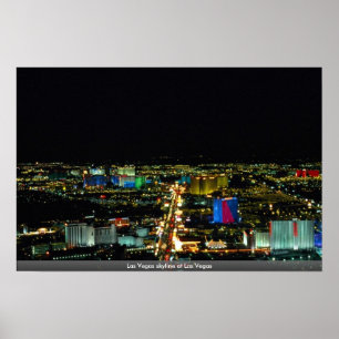 Poster La ligne d'horizon de Las Vegas à Las Vegas