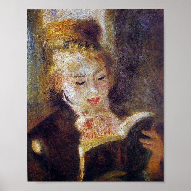 Poster La Liseuse - Pierre Auguste Renoir (Devant)