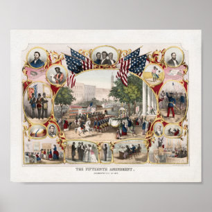 Poster La Lithographie de célébration du quinzième ame