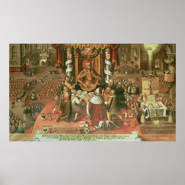 Poster La livraison de la confession d'Augsbourg (Devant)