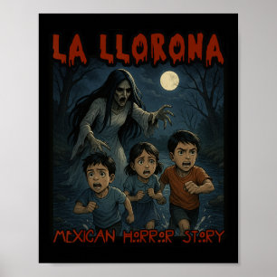 Poster La Llorona Mexicaine Awesome espagnol Halloween