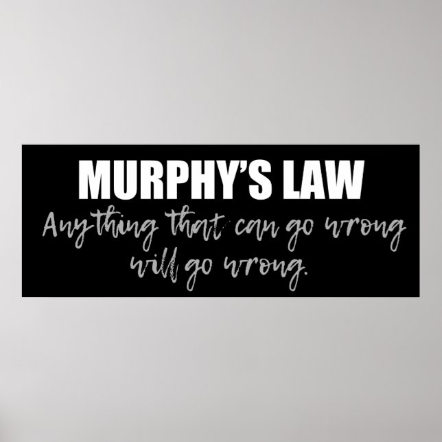 Poster La loi de Murphy (Devant)