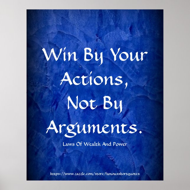 Poster La Loi Du Pouvoir De Richesse Gagner Par Vos Actio (Devant)