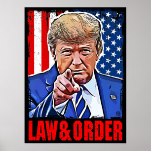 Poster La loi et l'ordre trump low & order