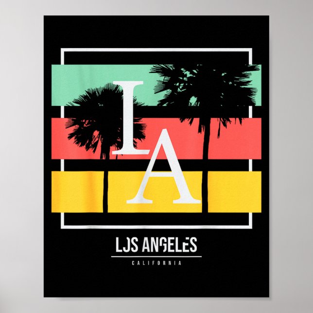 Poster La Los Angeles California  (Devant)