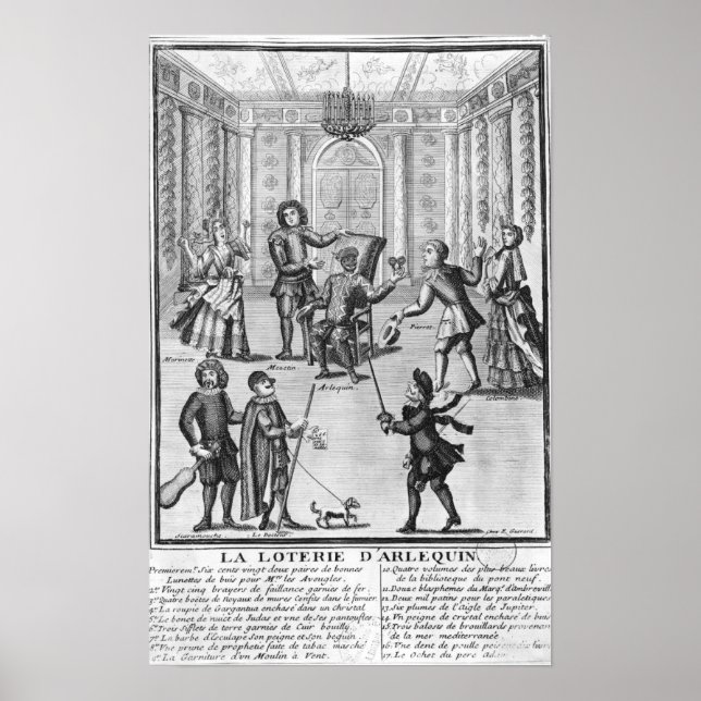 Poster La loterie de l'Arlequin (Devant)